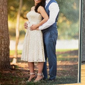 Strapless Midi Dress